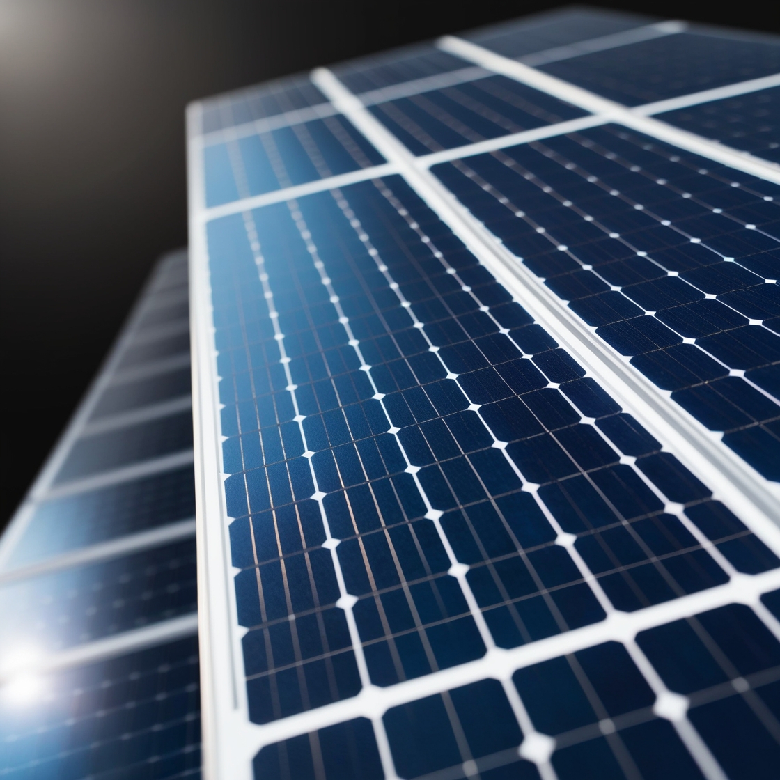 Solar panel closeup