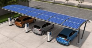 Solar-Powered EV charging stations